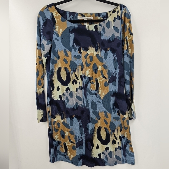 DIANE VON FURSTENBURG Silk Long Sleeve Dress - Picture 1 of 6